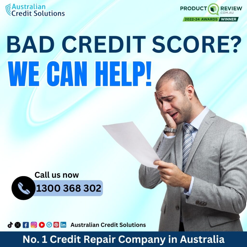 bad credit score we can help