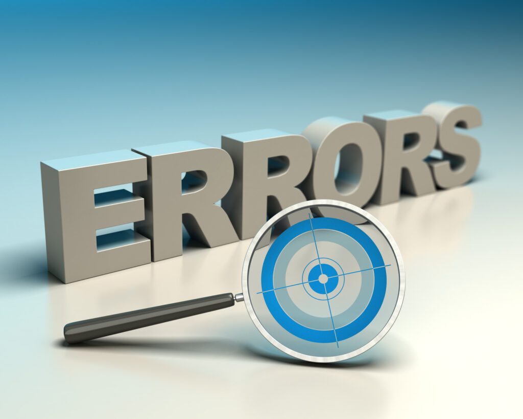 Errors in credit report
