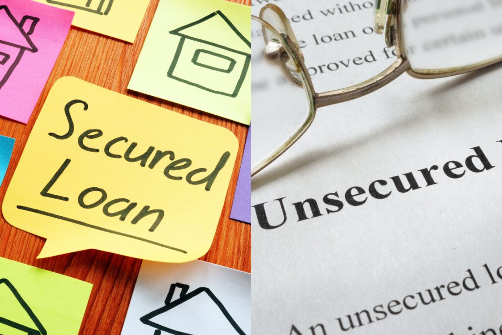 secured loan vs unsecured loan